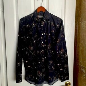 CANALI - Floral Black Dress Shirt